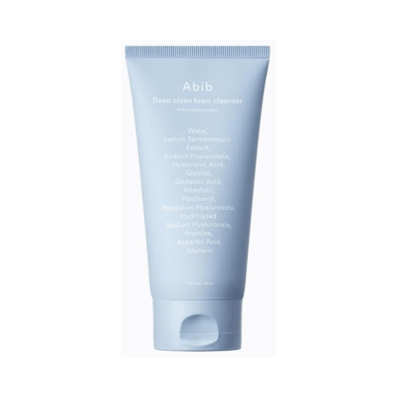 Abib Deep Clean Foam Cleanser Sedum Hyaluron Foam | Korean Deep Cleansing & Hydrating Face Wash for Pores | Normal, Oily & Combination Skin