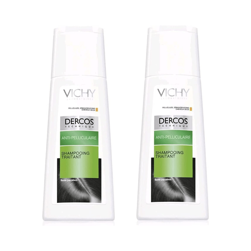 Vichy Dercos Anti-Dandruff Advanced Action Shampoo Dry Hair 2 x 200ML