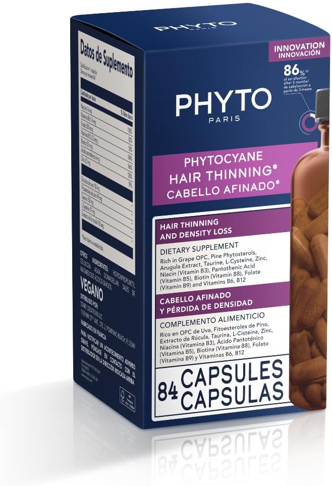 Phyto Phytocyane Hair Thinning Food Supplement 84 Capsules