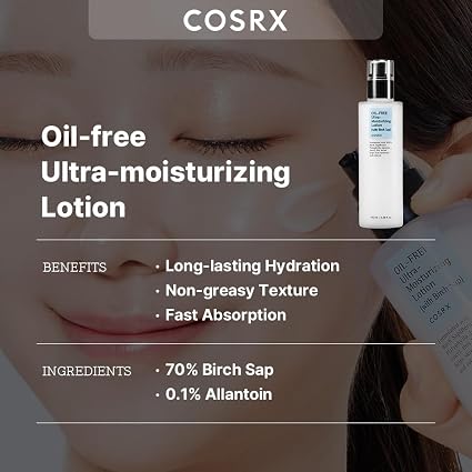 Cosrx OIL-FREE Ultra- Moisturizing Lotion (with birch sap ) 100ml