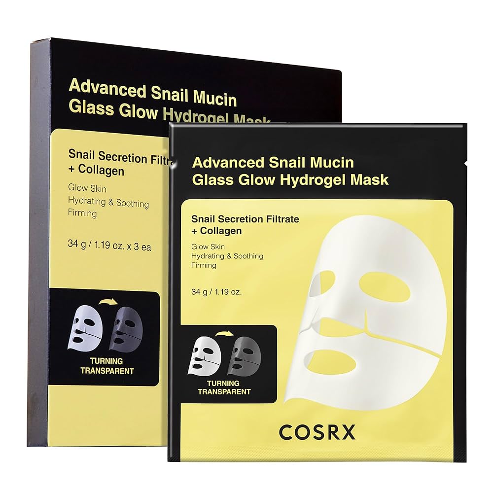 COSRX Advanced Snail Mucin Glass Glow Hydrogel Mask Set 34g x3ae SET