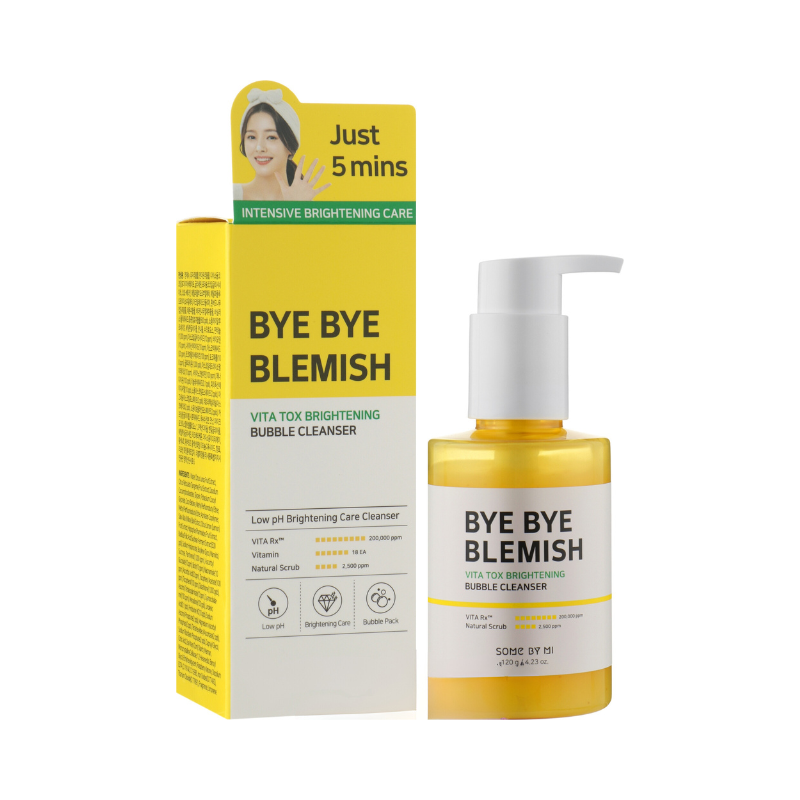 Some By Mi - Bye Bye Blemish Vita Tox Brightening Bubble Cleanser