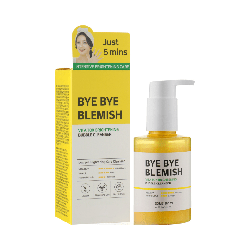 Some By Mi - Bye Bye Blemish Vita Tox Brightening Bubble Cleanser
