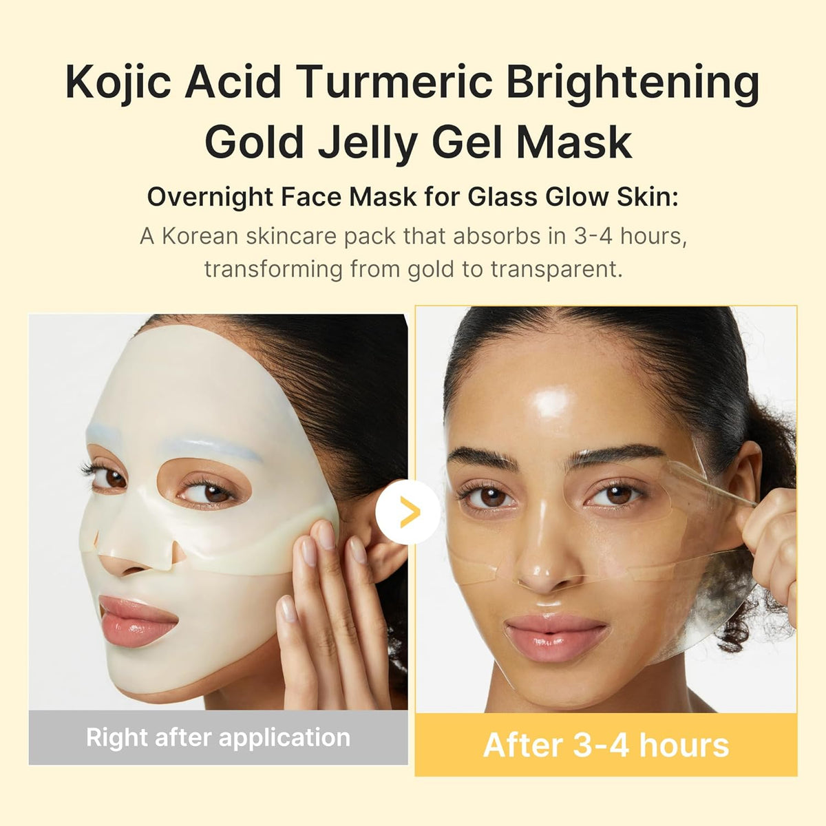 Medicube Kojic Acid Turmeric Brightening Gel Mask 28G Sheet 1Box - 4PCS