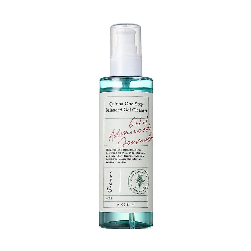 AXIS-Y Quinoa One-Step Balanced Gel Cleanser 180 ML | Korean Gentle Face Cleanser for Pores, Excess Oil & Sensitive Skin