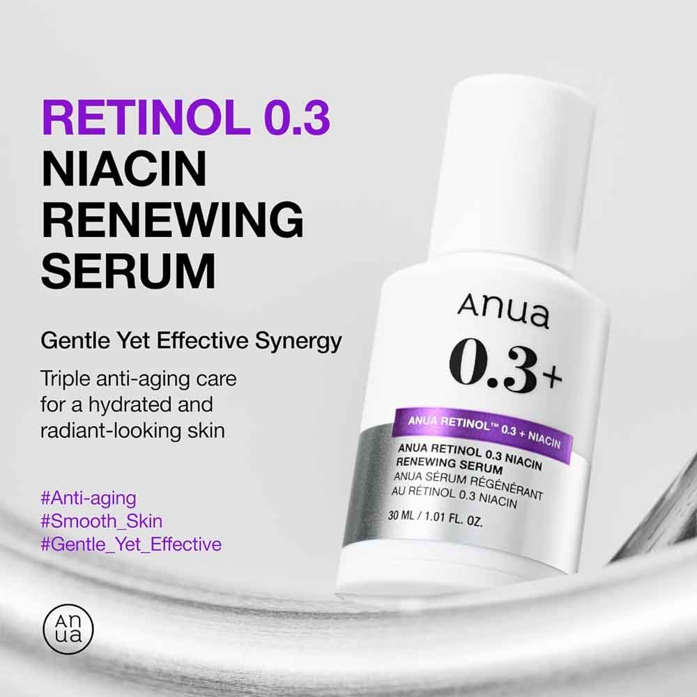 Anua retinol 0.3 Niacin Renewing Serum 30ml