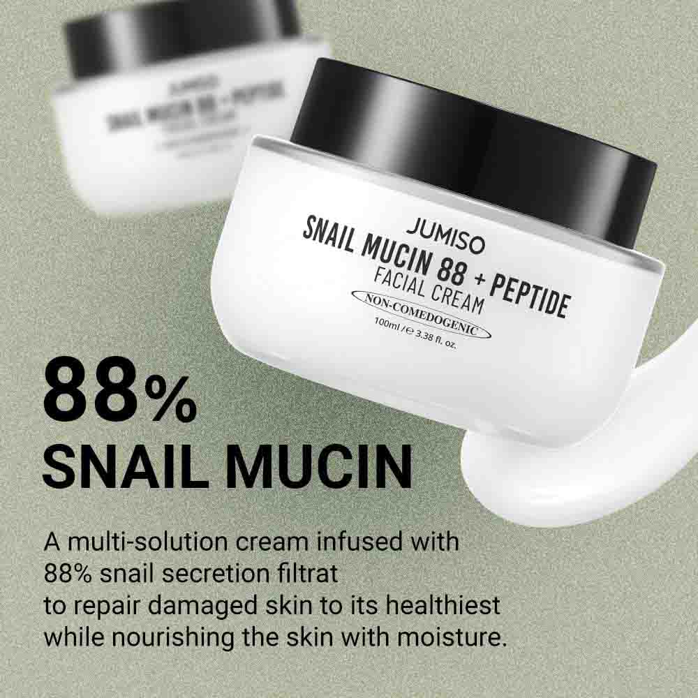 Jumiso Snail Mucin 88 + Peptide Facial Cream 100ml
