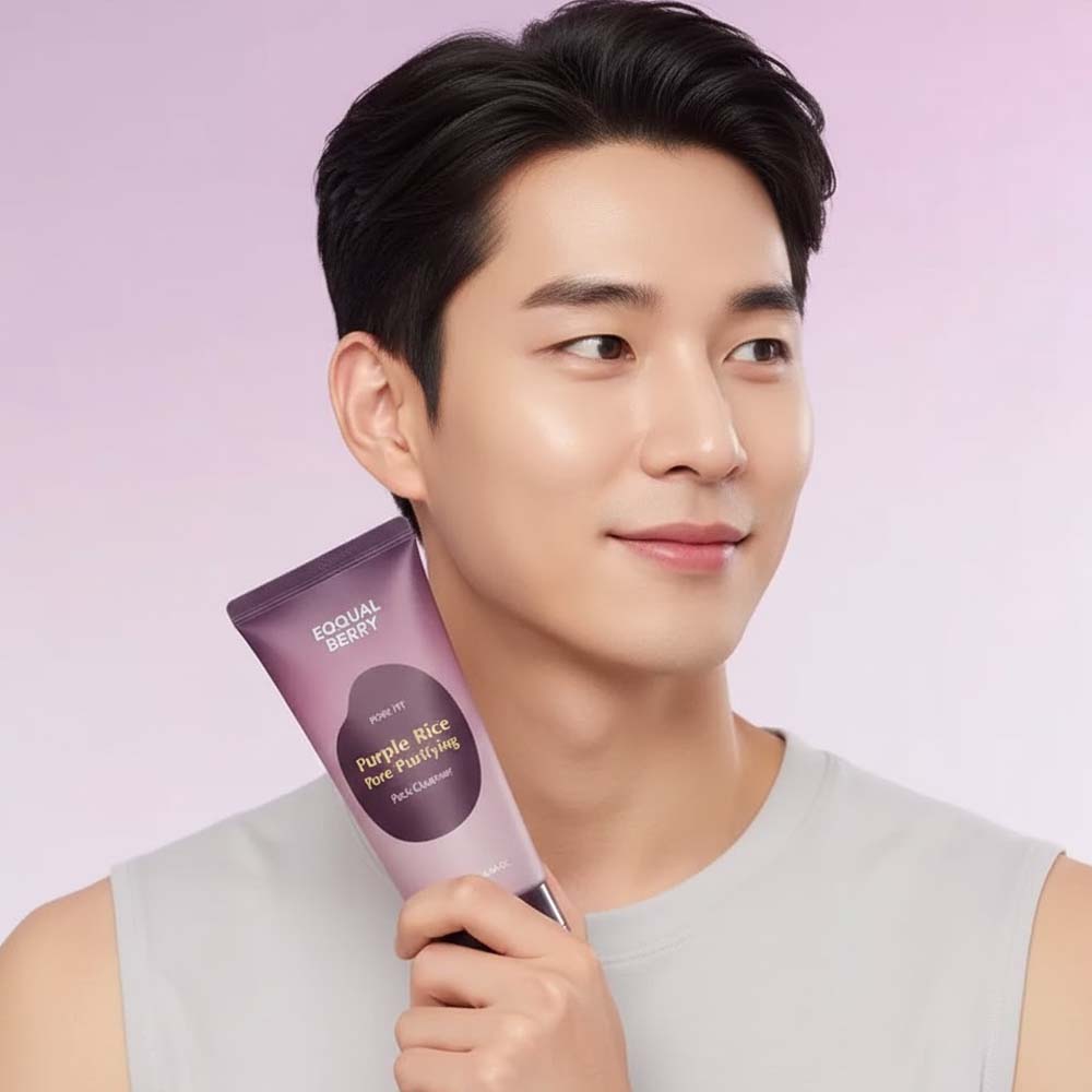 EQQUAL BERRY Purple Rice Pore Smoothing 130G PACK CLEANSER