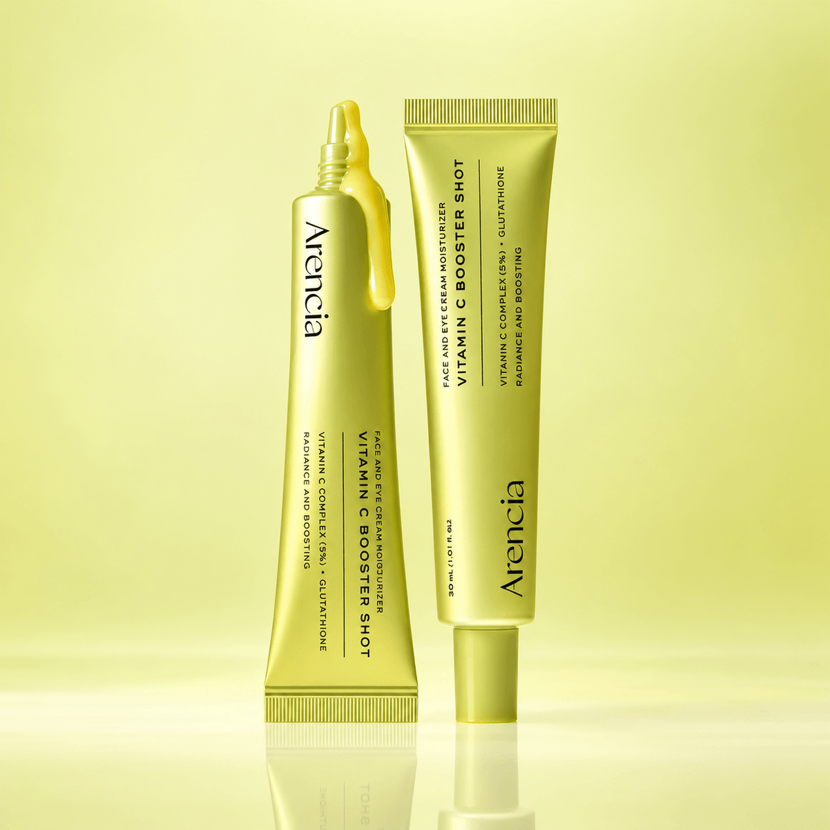 Arencia Vitamin C Booster Shot 30 ML | Korean Brightening Face Serum for Dark Spots, Dullness & Uneven Skin Tone