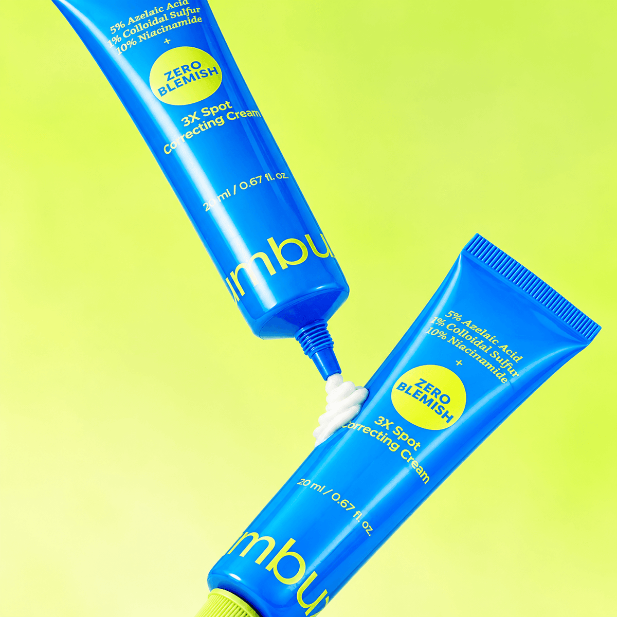 Numbuzin Zero Blemish 3X Spot Correcting Cream 20 ML | Korean Targeted Face Cream for Blemishes, Acne Marks, Dark Spots & Uneven Skin Tone