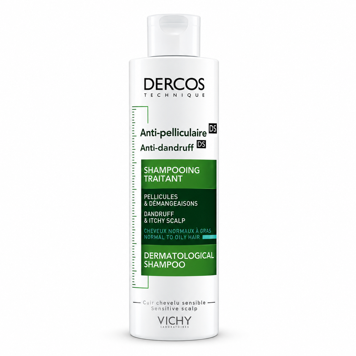 Vichy Dercos Anti Dandruff Shampoo, Normal To Oily Hair 200ML