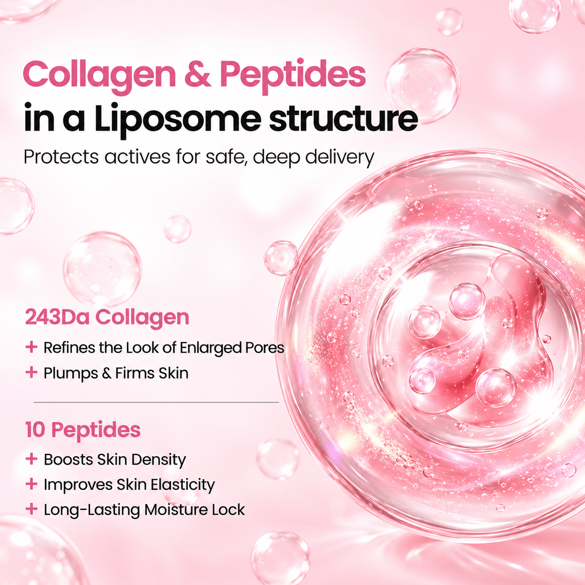 Biodance Collagen Peptide Liposome Bubble Booster 95 ML | Korean Firming & Hydrating Face Serum for Skin Elasticity, Fine Lines & Plump Glowing Skin