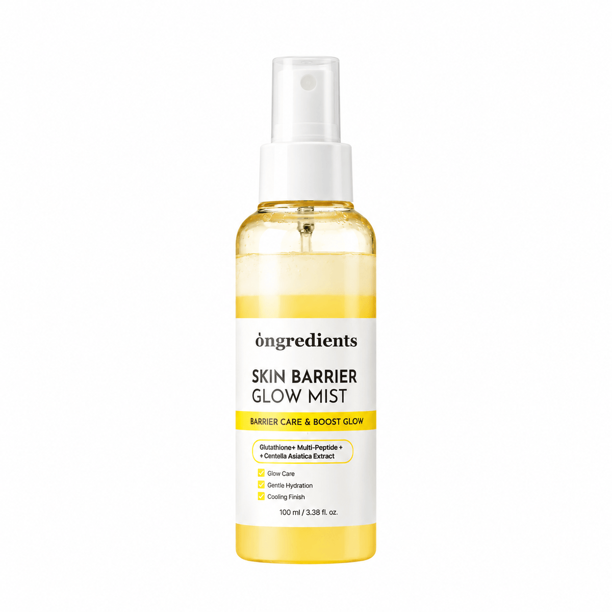Ongredients Skin Barrier Glow Mist 100 ML | Korean Hydrating & Soothing Face Mist for Dry, Dehydrated & Sensitive Skin, Barrier Care & Radiant Glow