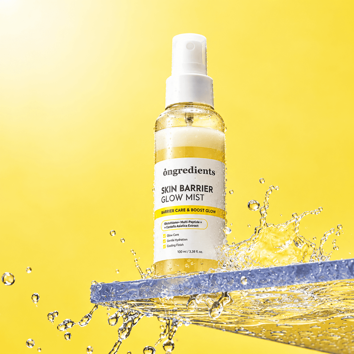 Ongredients Skin Barrier Glow Mist 100 ML | Korean Hydrating & Soothing Face Mist for Dry, Dehydrated & Sensitive Skin, Barrier Care & Radiant Glow