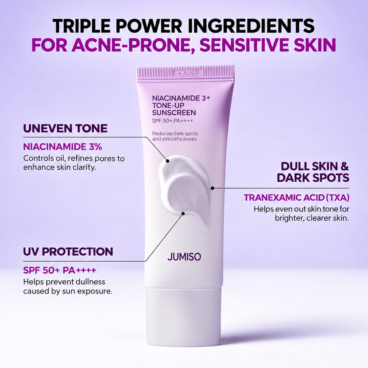 Jumiso Niacinamide 3+ Tone-Up Sunscreen 40ML