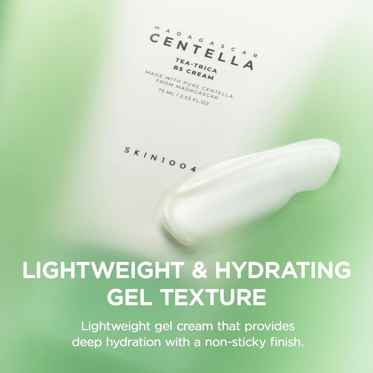 Korean centella moisturizer texture for acne prone skin