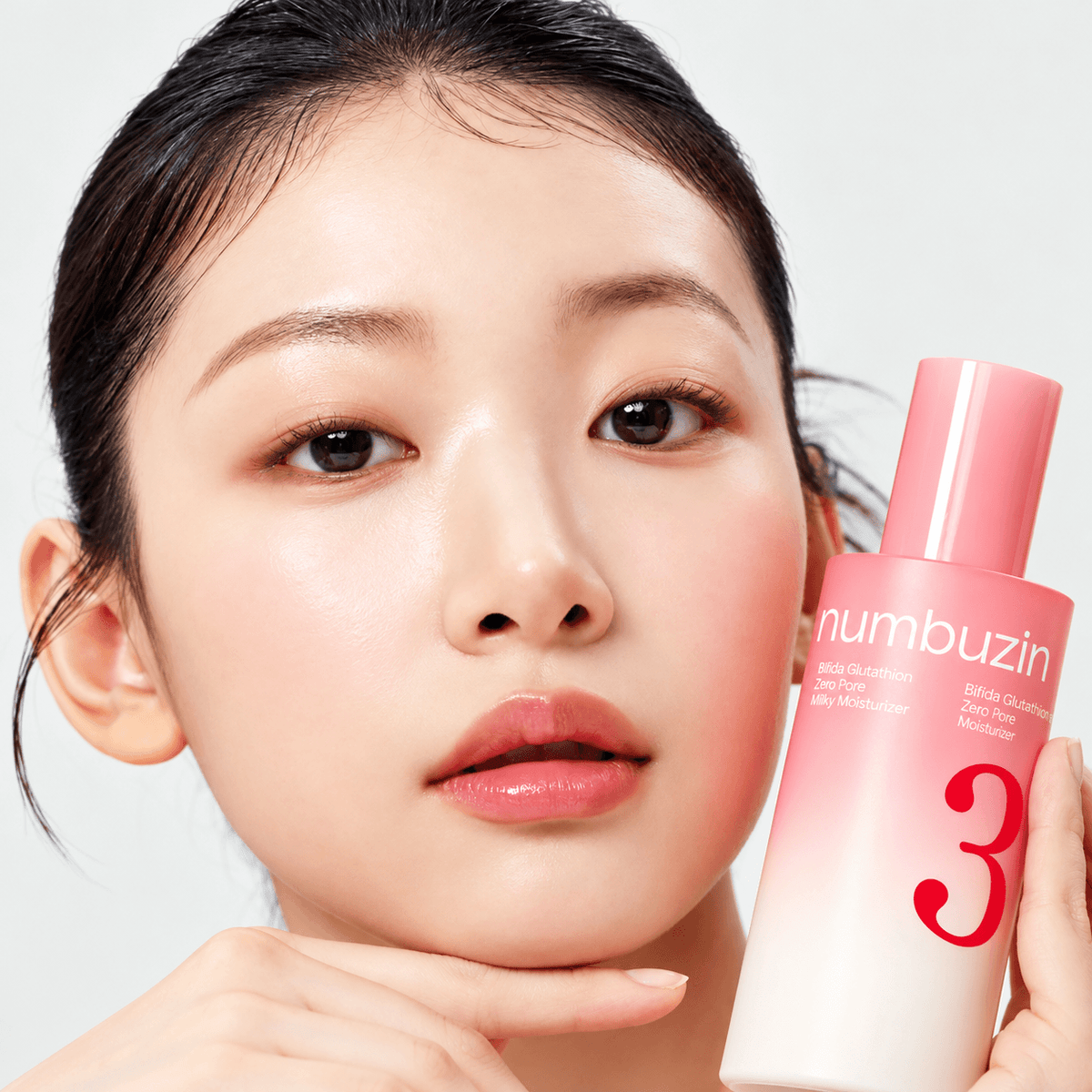 Numbuzin No. 3 Bifida Bakuchiol Zero Pore Milky Moisturizer 150 ML | Korean Lightweight Hydrating Face Lotion for Enlarged Pores, Excess Oil, Skin Elasticity & Smooth Skin Texture