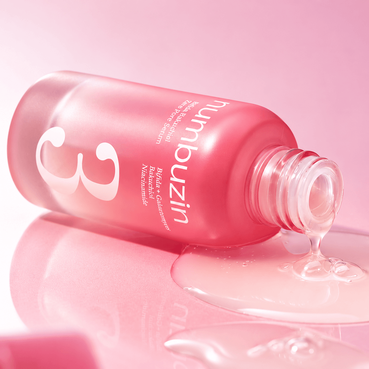 Numbuzin No. 3 Bifida Bakuchiol Zero Pore Serum 30 ML | Korean Pore Minimizing & Firming Face Serum for Enlarged Pores, Skin Elasticity & Smooth Skin Texture