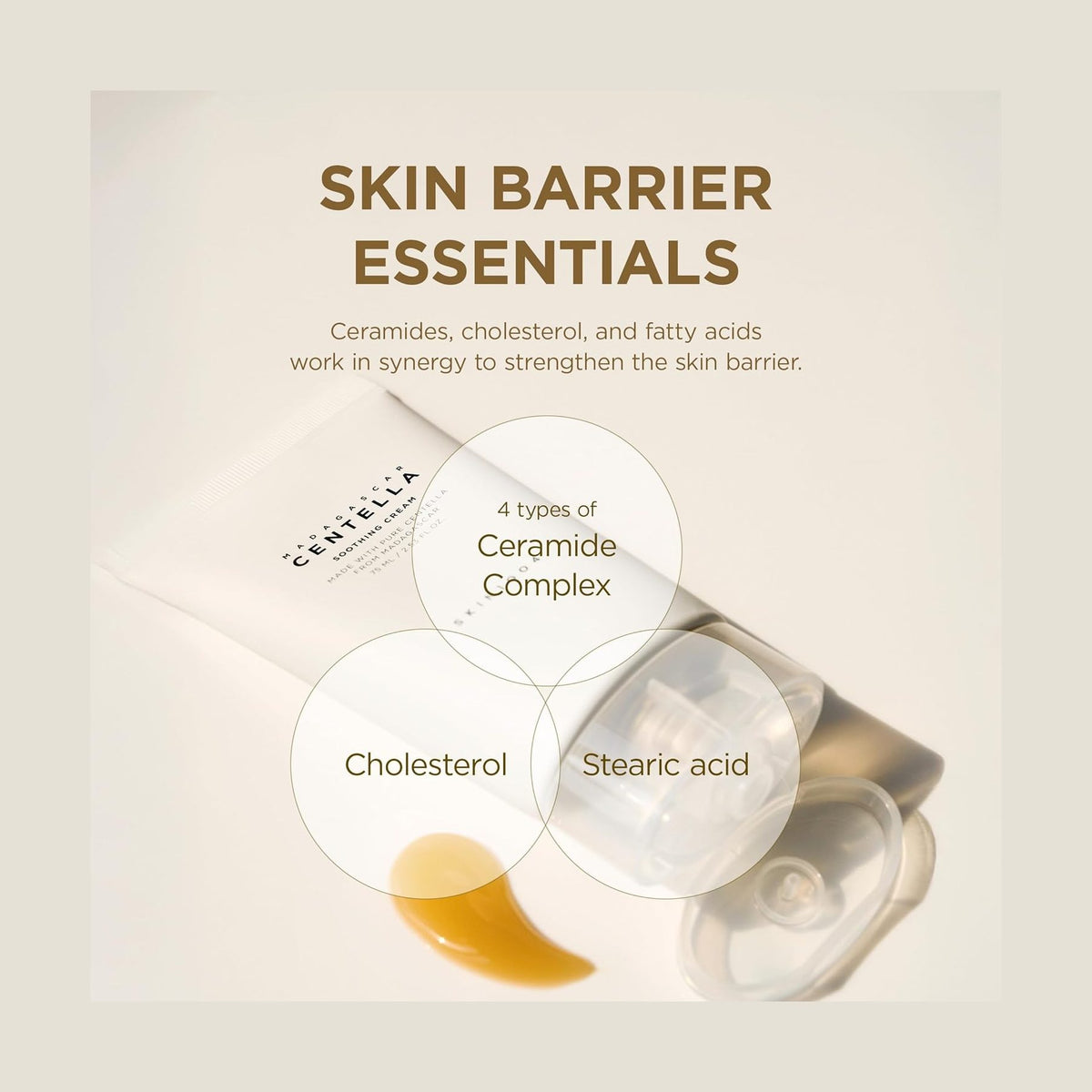 SKIN1004 Madagascar Centella Soothing Cream 75ml lightweight moisturizer
