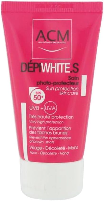 ACM Depiwhite S Whitening Photo-Protector Skincare SPF50+ 50ml sunscreen for pigmentation, dark spots and melasma-prone skin