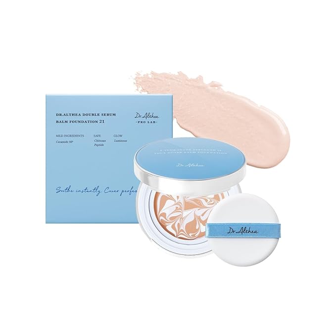DR.ALTHEA Double Serum Balm Foundation #23 Natural Beige hydrating Korean balm foundation with radiant semi dewy finish