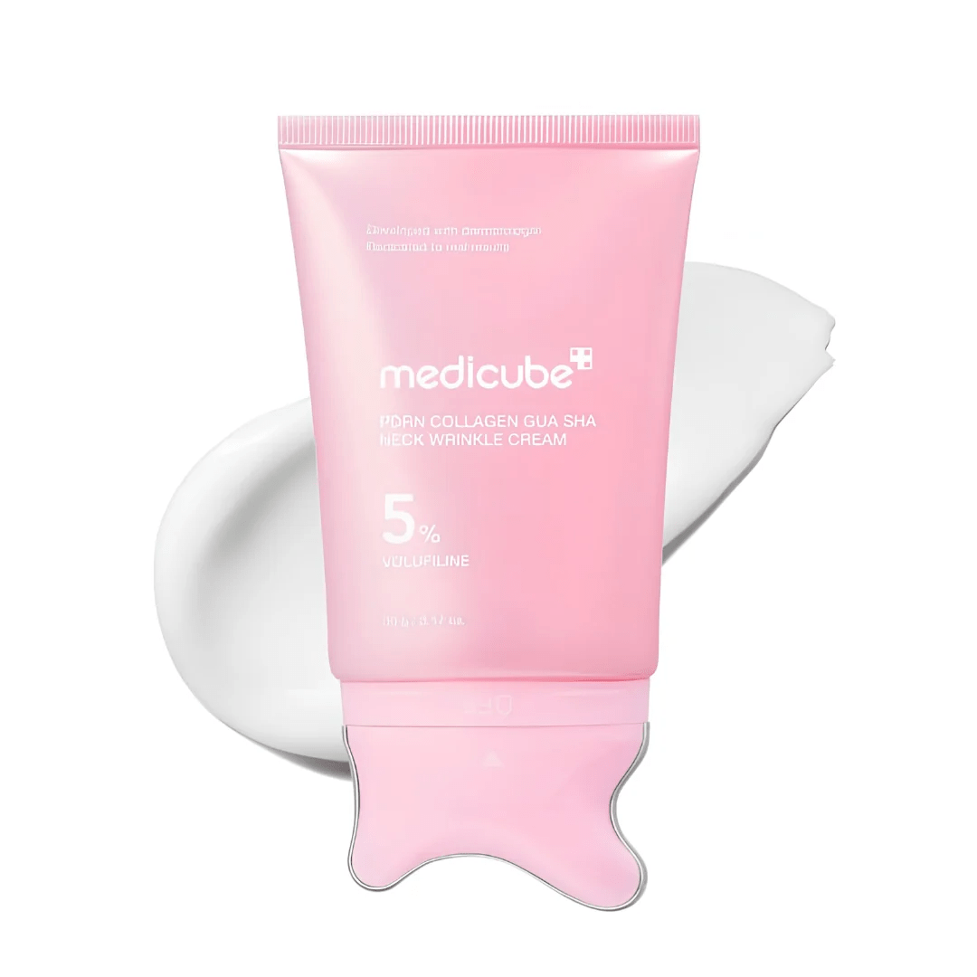 Medicube PDRN Collagen Gua Sha Neck Cream | Korean Firming & Anti-Aging Neck Cream