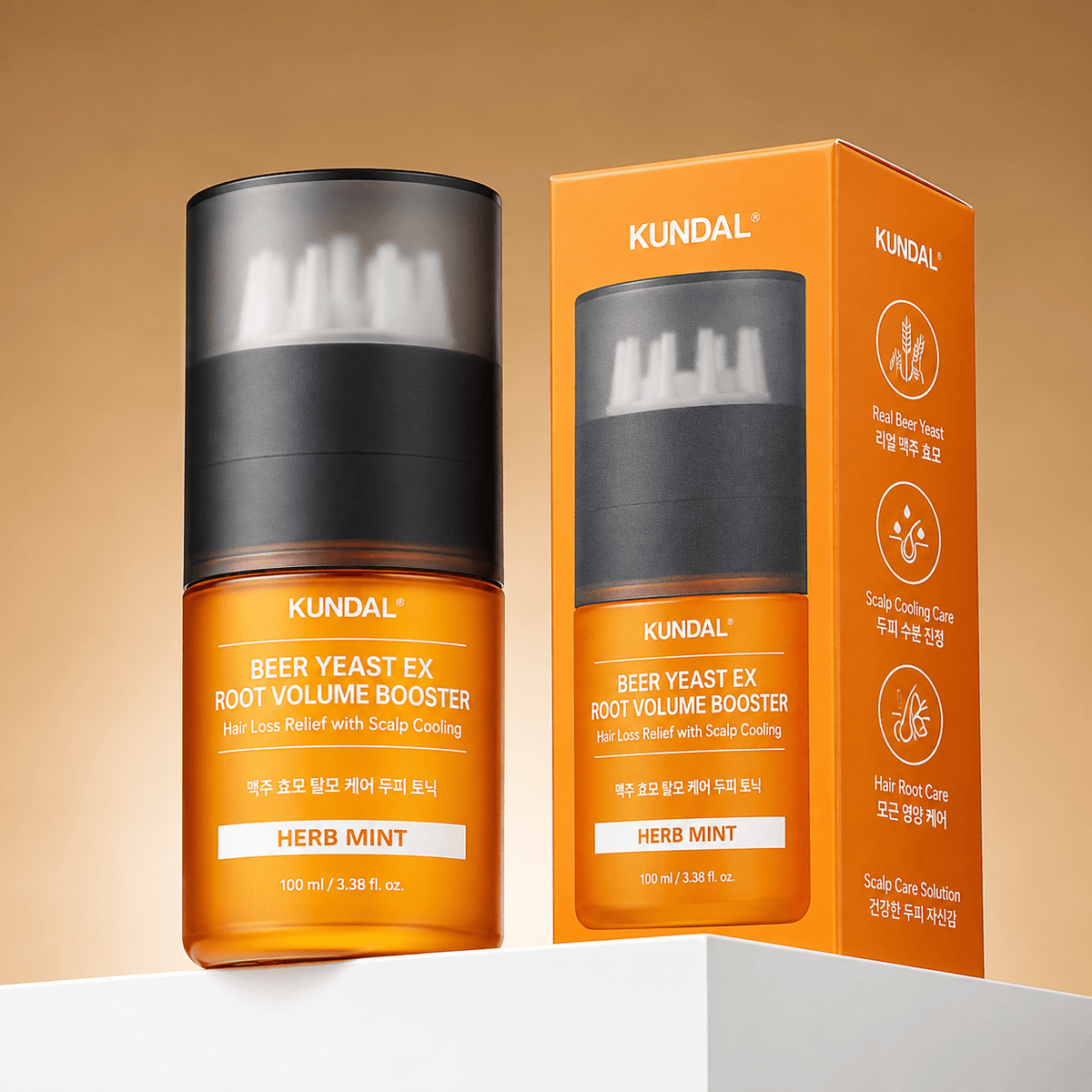 KUNDAL Barley Yeast EX Root Volume Tonic Herb Mint 100ML