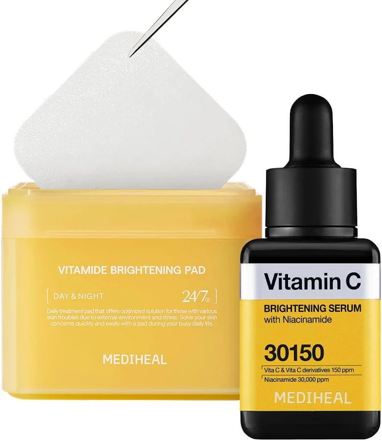 Mediheal Vitamin C Brightening Serum & Mask Skin Care Duo Set
