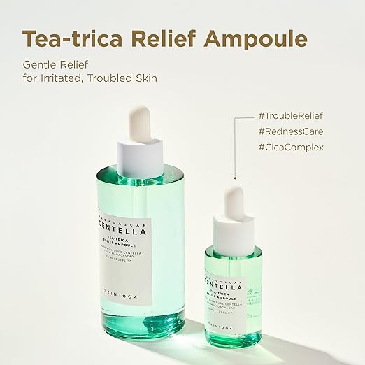 Radiance capsule ampoule for brightening dull skin and improving skin glow with centella extract
