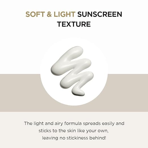 Lightweight non greasy texture of SKIN1004 sunscreen with minimal white cast for smooth finish