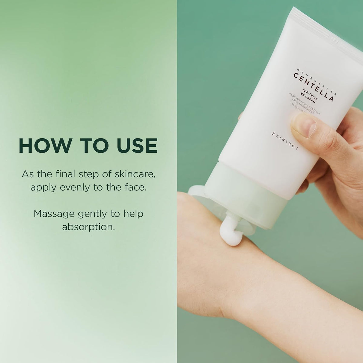Korean centella moisturizer texture for acne prone skin