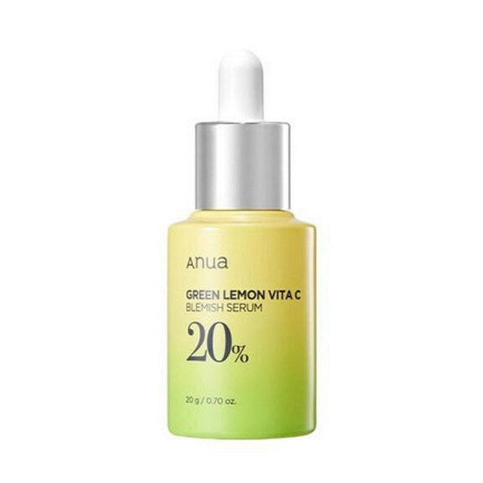 Anua Green Lemon Vita C Blemish Serum 20% 20 G | Korean Vitamin C Serum for Dark Spots, Brightening & Uneven Skin Tone