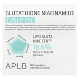 APLB Glutathione Niacinamide Toner Pad 100ML
