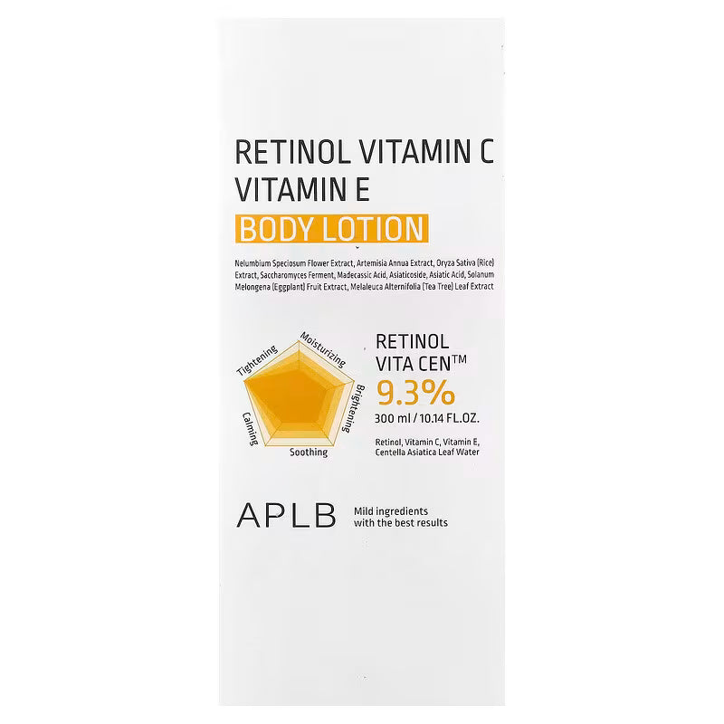 APLB Retinol Vitamin C Vitamin E Body Lotion 300ML