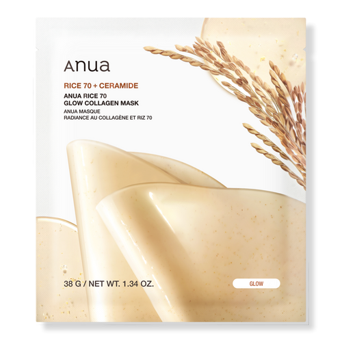 Anua Rice 70 Glow Collagen Mask Set 38g ( 4pcs )