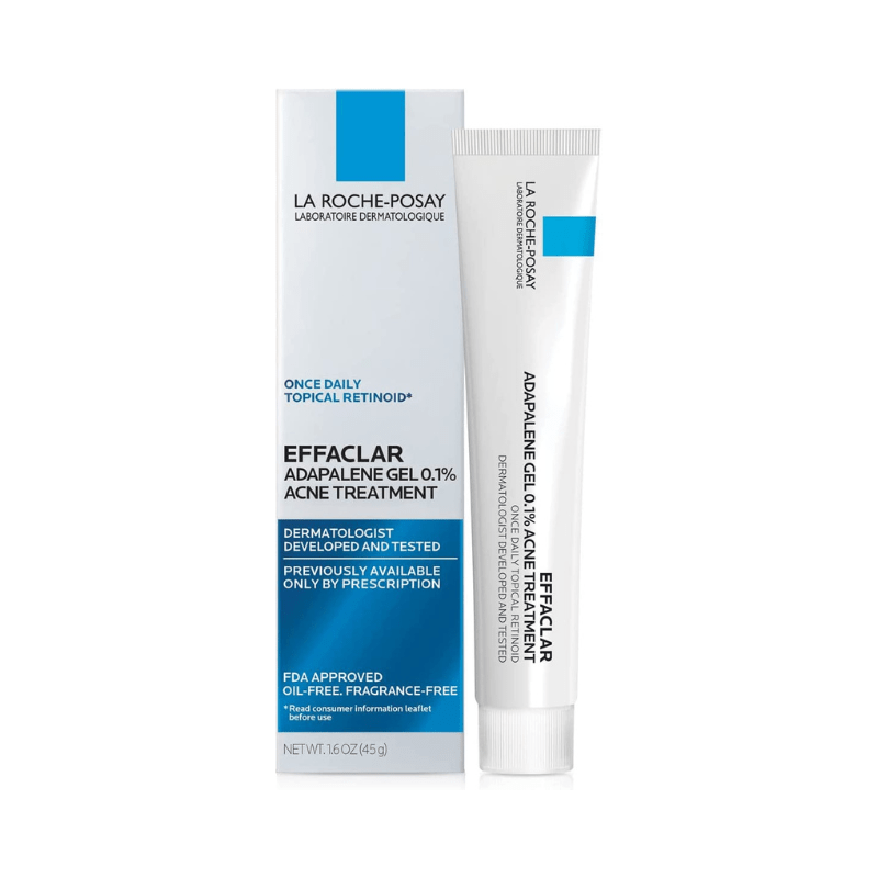 La Roche-Posay Effaclar Adapalene Gel 0.1% Topical Retinoid for Acne, 45g