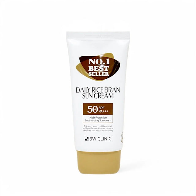 3W CLINIC Daily Rice Bran Sun Cream SPF50+ PA+++ 70ml Korean sunscreen