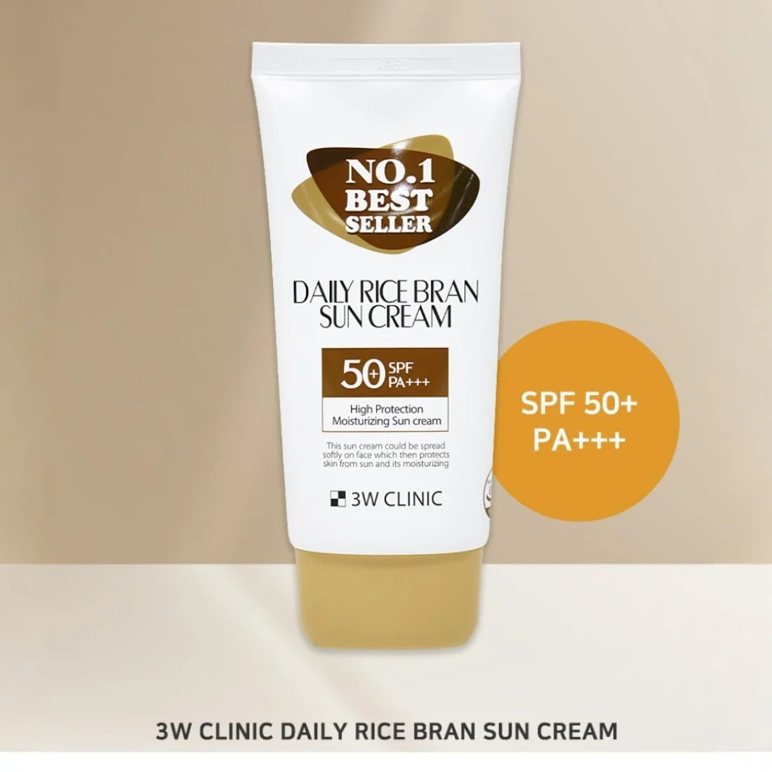 Korean sunscreen with rice bran extract for glowing skin