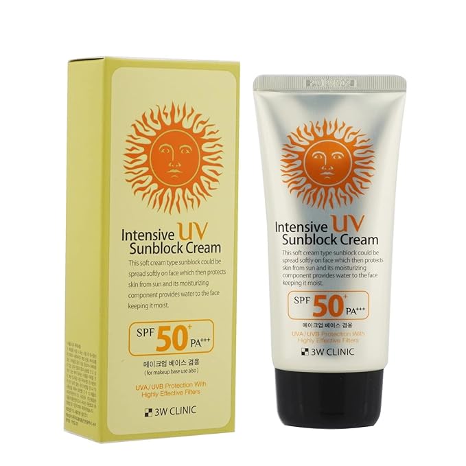 Lightweight Korean SPF50 sunscreen by 3W CLINIC