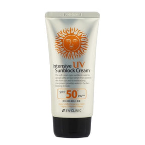 3W CLINIC Intensive UV Sunblock Cream SPF50+ PA+++ 70ml Korean sunscreen