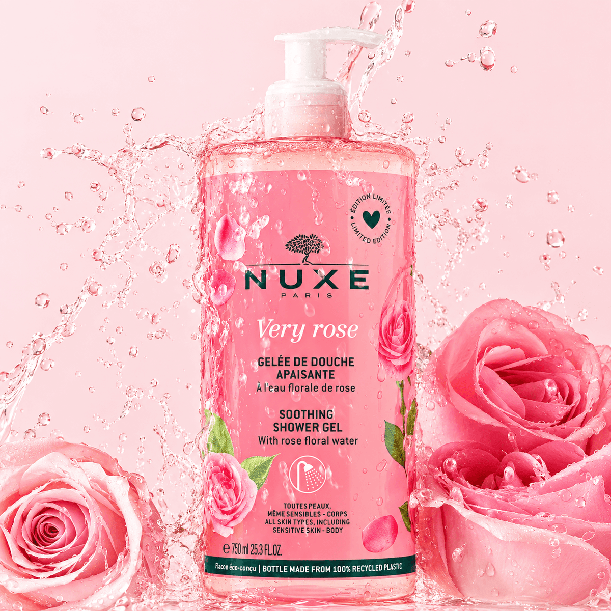 NUXE Very Rose Soothing Shower Gel 750ML