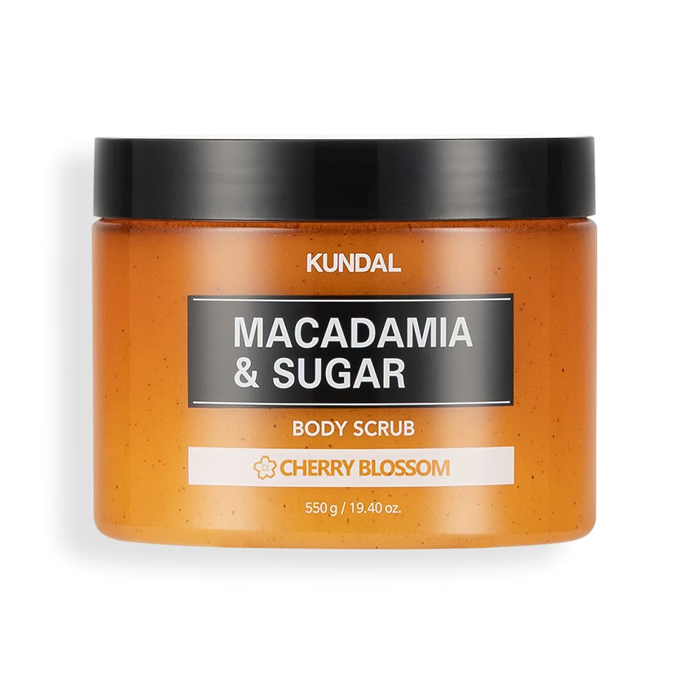 KUNDAL Macadamia & Sugar Body Scrub 550g #Cherry Blossom