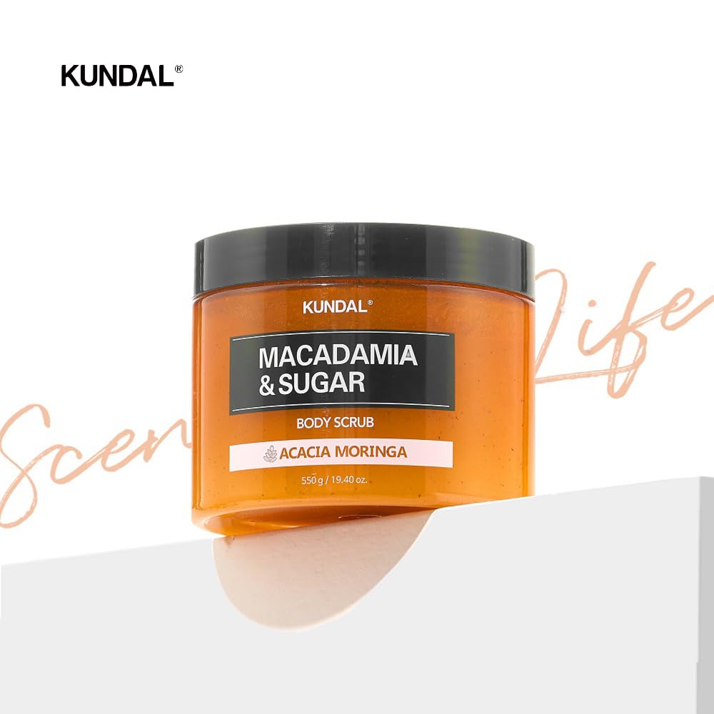 KUNDAL Macadamia & Sugar Body Scrub 550g #Cherry Blossom
