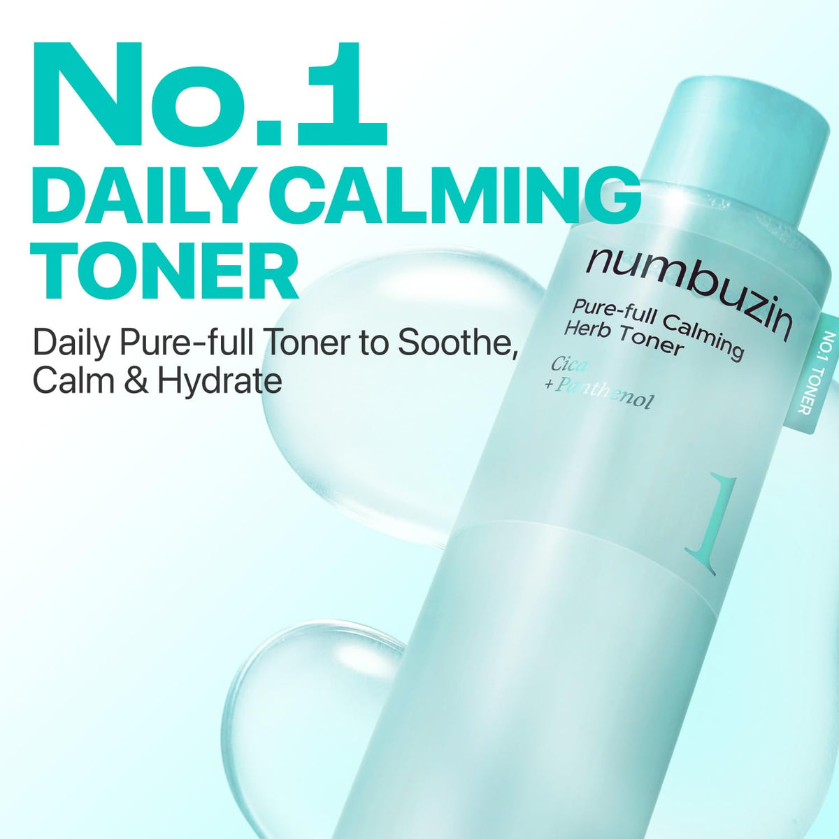 Numbuzin No. 1 Pure-Full Calming Herb Toner 300ML