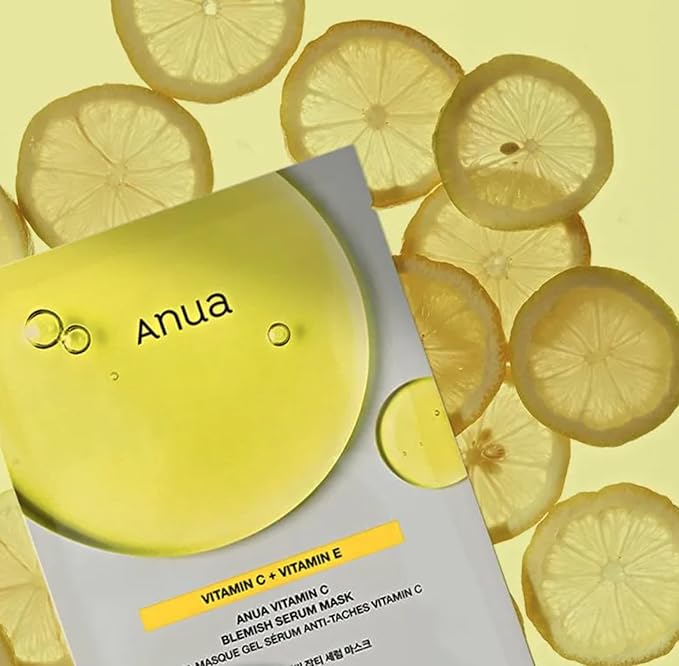 Anua Vitamin C + Vitamin E Blemish Serum Mask 25ML | Brightening Sheet Mask