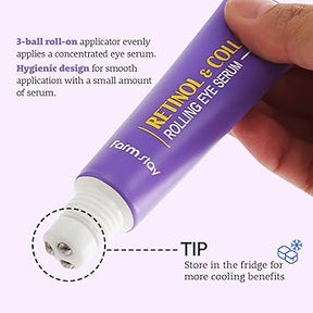 FARM STAY RETINOL & COLLAGEN ROLLING EYE SERUM 25ML
