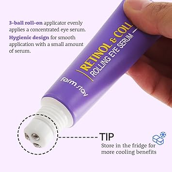 FARM STAY RETINOL & COLLAGEN ROLLING EYE SERUM 25ML