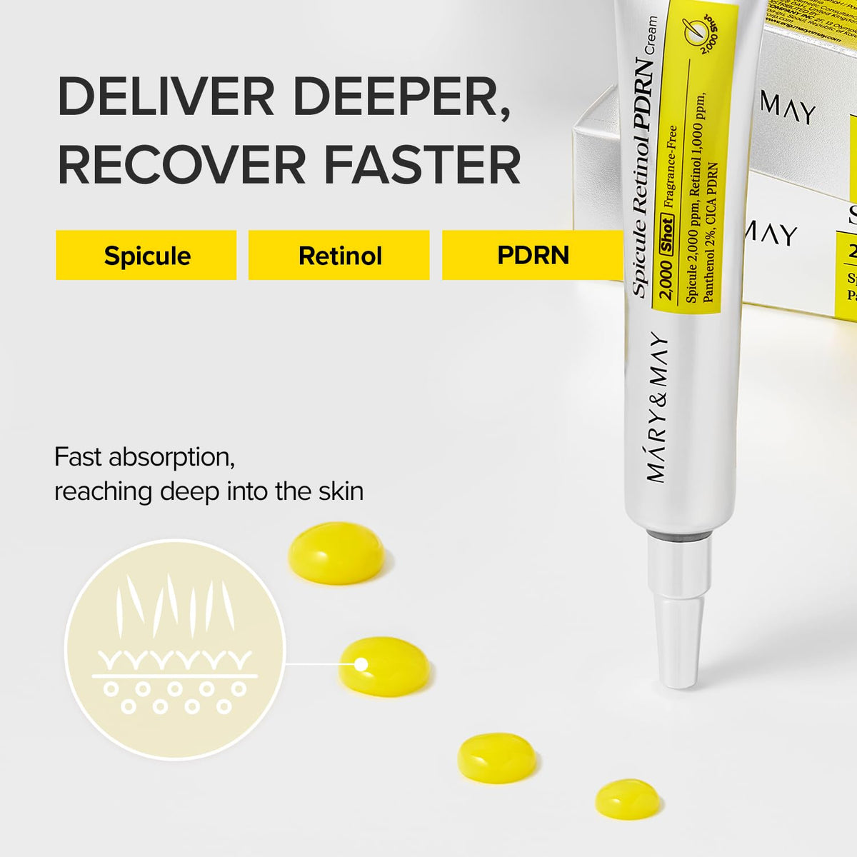 Mary & May Spicule Retinol PDRN Cream 15g