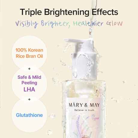 Mary & May Rice Glutathione LHA Cleansing Oil 200ML