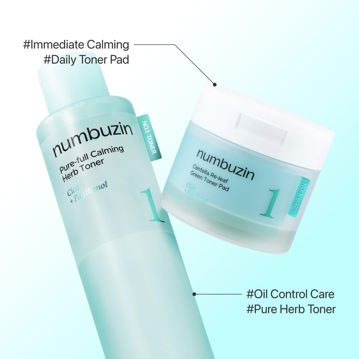 Numbuzin No. 1 Pure-Full Calming Herb Toner 300ML